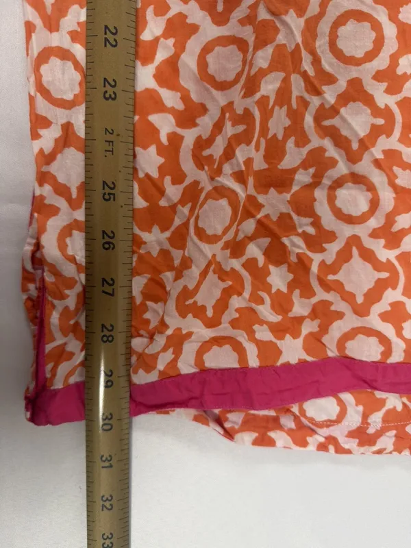 Roller Rabbit Geometric Block-Print Cotton Kurta Tunic XL - Image 5