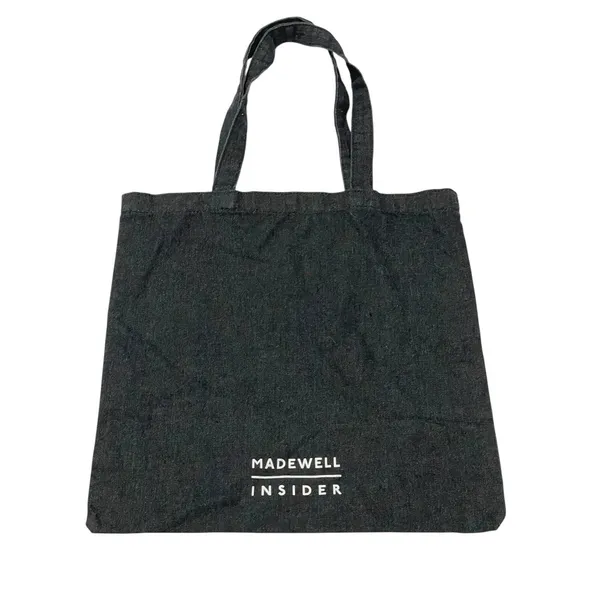 Madewell Insider Reusable Emoji Tote - Black Denim - Image 2