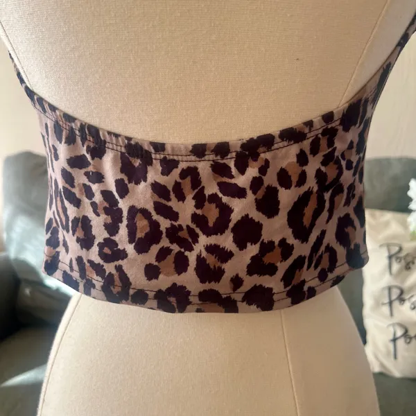 Backless Leopard Top Purple - Image 4