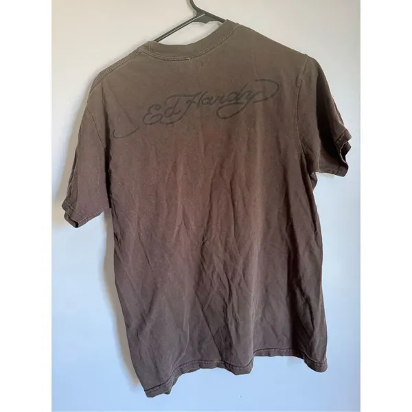 Vintage Y2K Ed Hardy Irregular cotton short sleeve T-shirt sz M women’s 90’s edg - Image 9