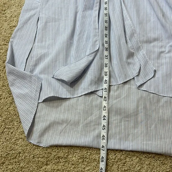 ASTR the Label striped poplin‎ wrap button down shirt tunic size XL BIN L - Image 8
