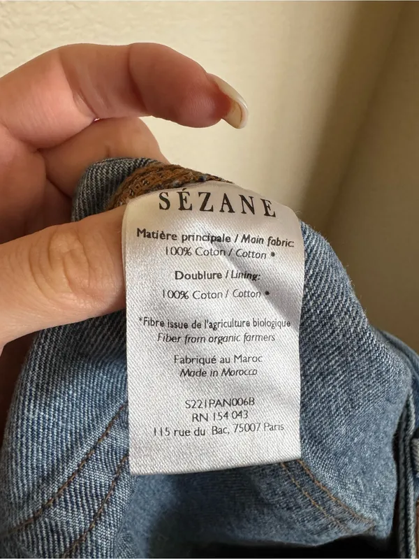 Sézane Brut Sexy Blue‎ Denim Jeans Sz 27 - Image 7