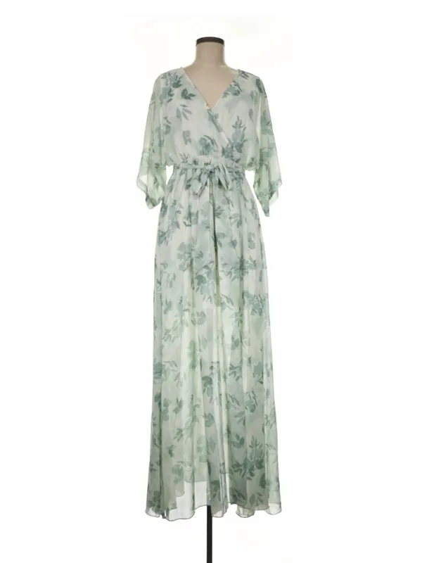 NWT Baltic Born Kia Kimono Maxi Dress Sage Floral M Romantic Coquette Fairycore - Image 5