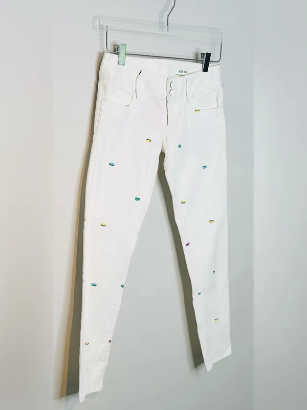 Lilly Pulitzer Resort White Worth Skinny Mini Rainbow Fish Jeans Pants NWT - Image 4