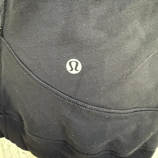 Lululemon Base Runner Hoodie Wee Stripe Black Heathered Black Medium 8 - Image 8