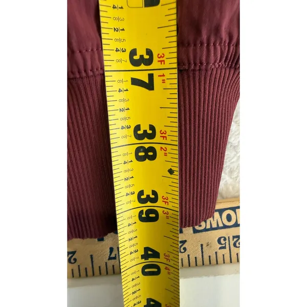 Lululemon Dance Studio Jogger burgundy Pinstripe Swift Pants Womens 6 - Image 6