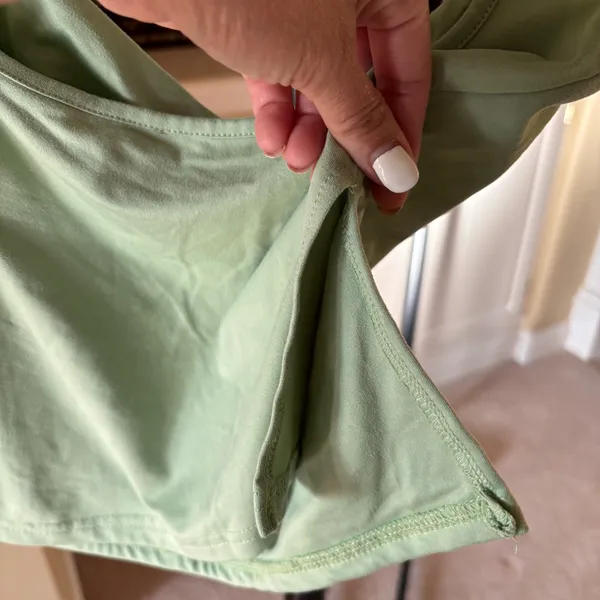 Women's Light Green Ruched Tank Top - Image 3