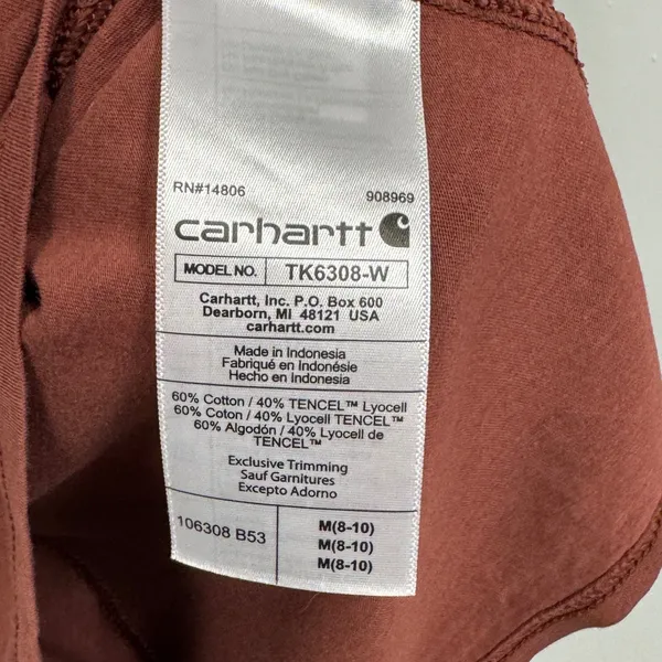 Carhartt Women's Medium Loose Fit Lightweight Long-Sleeve T-Shirt Graphic Script - Image 7