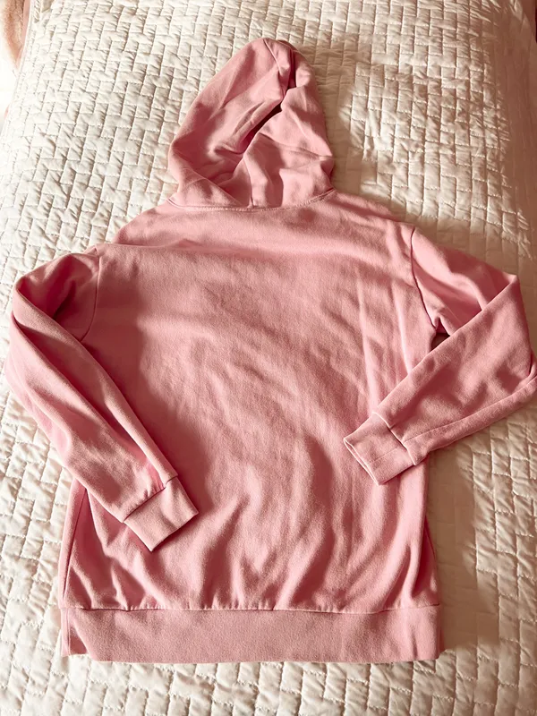 PINK Victoria’s Secret Light Pink Fleece Campus Hoodie Size XS - Image 2
