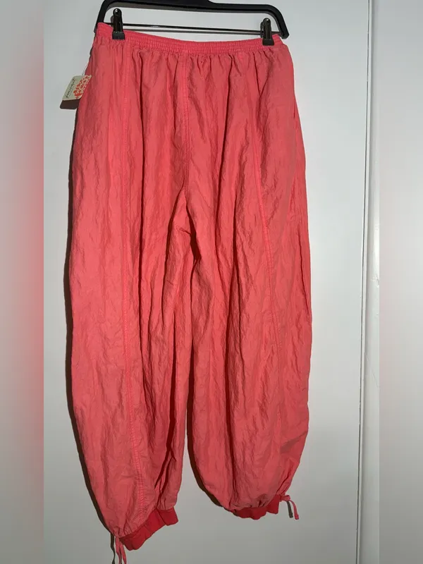 NWT! FP Movement by Free People Coral Wide-Leg Elastic-Waist Track Balloon Pants - Image 4