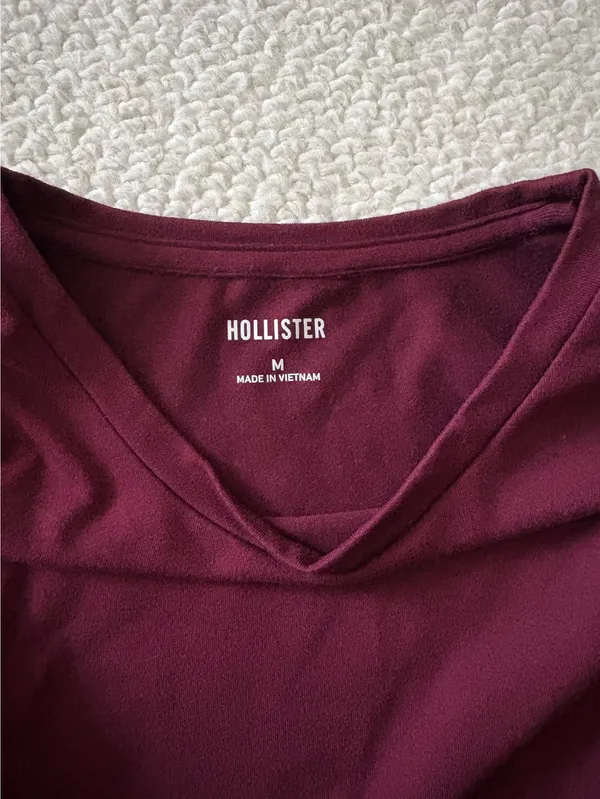 Hollister Maroon Long Sleeve - Image 2