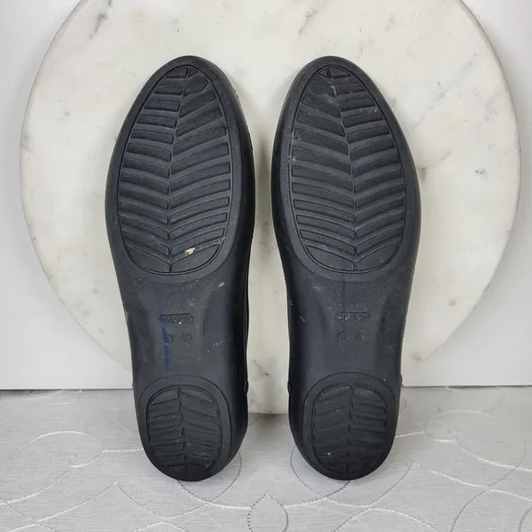 Crocs Laura Ballerina Ballet Flats Womens 10 Black Slip On Comfort Lightweight - Image 12