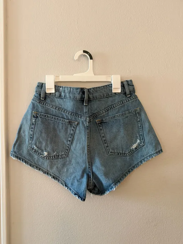 ZARA Denim Shorts A-Line - Image 8