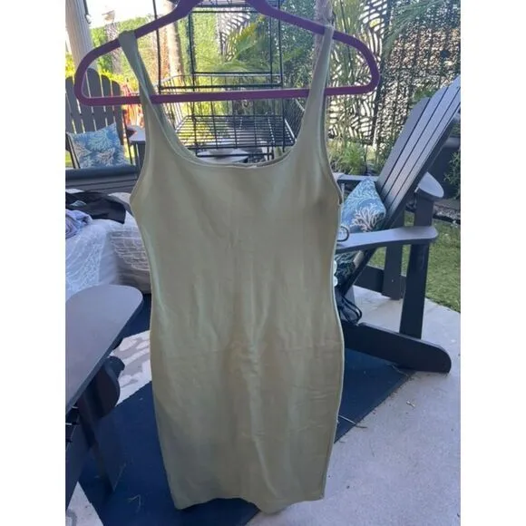 Size‎ Large Zara Casual Green Bodycon Dress - Image 4