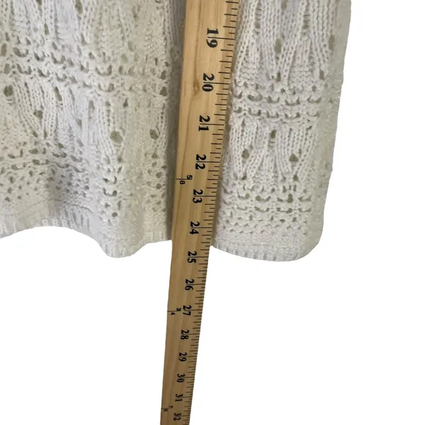 Wyatt Women's Size Medium White Sleeveless Crochet Top Festival Boho‎ Cottage - Image 8