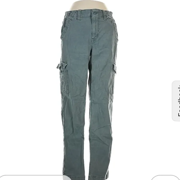 American Eagle Women’s Stretch High-rise Straight Leg Cargo Pant W2121 Sz 10 - Image 2