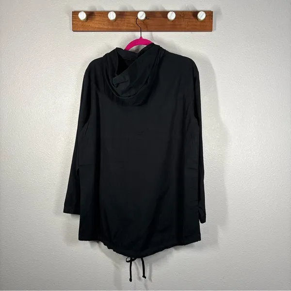 Aerie Offline Black Quarter Zip Anorak Jacket Size Small Petite Utility - Image 5