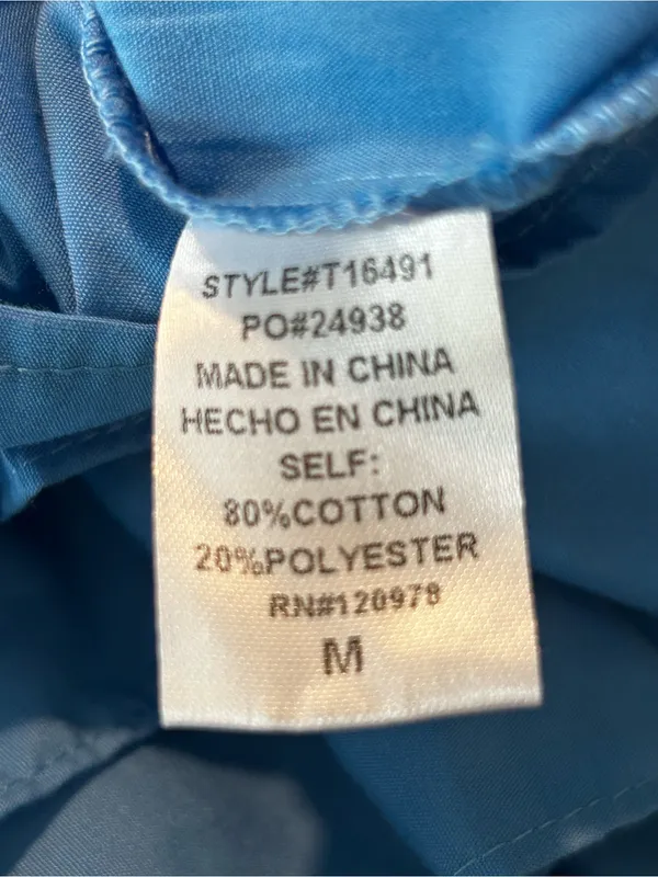 entro Sky Blue Pleated Ruffle V-Neck Blouse - Image 8