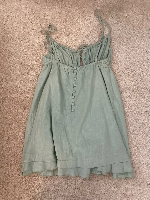 Green Princess Polly Mini Dress - Image 4