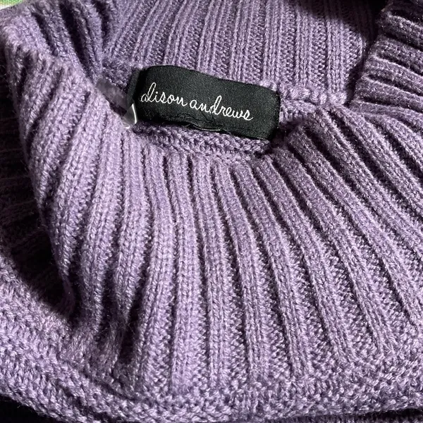 Alison Andrews Purple Mock Neck... SZM - Image 5