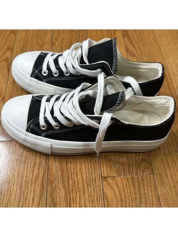 Size 8M Women’s Shoes Sincerely Jules Vina Black & White - Image 6