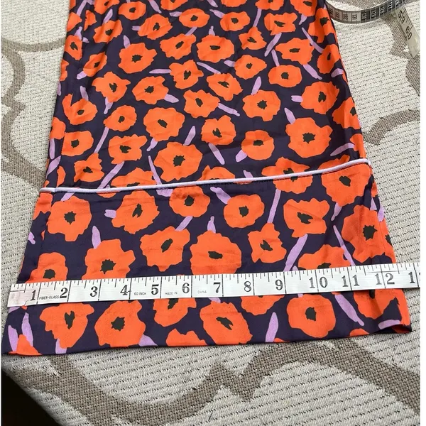 Anthropologie HUTCH Poppy Floral Wide-Leg Crop Pants Orange/Purple Size S - Image 8