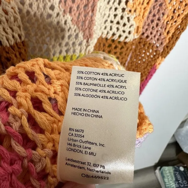 NWOT Free People Chasing Rainbows Long Cardigan Duster Crochet Size XS/S - Image 5