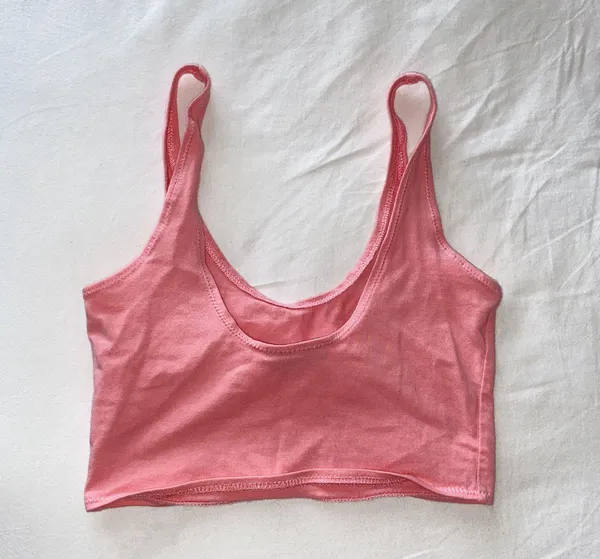 Topshop Pink  Cropped Tank - Image 2