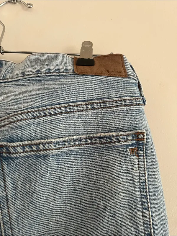 Madewell Jeans The Perfect Vintage Crop Jean 28 Distressed Light Wash Minimalist - Image 5