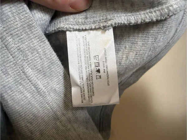 Orvis Gray Zip Up Sweater with Patterned Collar - Image 11