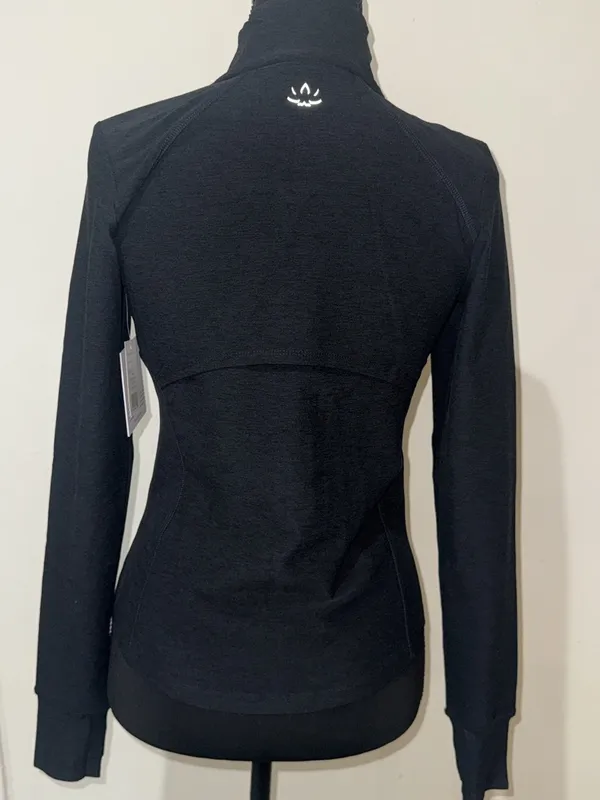 Beyond Yoga Black Long-Sleeve Active Zip Jacket - Image 3