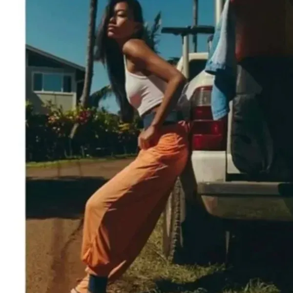 NWOT Free People Movement X Free People Victory Harem Pants Orange - Image 5