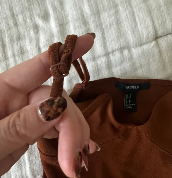 Forever 21 Brown Spaghetti Strap Bodysuit - Image 6