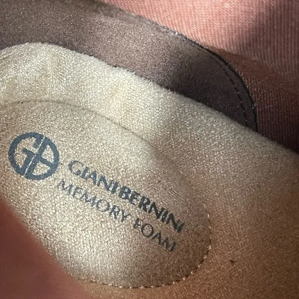 Giani Bernini Odettee Brown Tall Leather Block Heel Boots Size 8M - Image 10