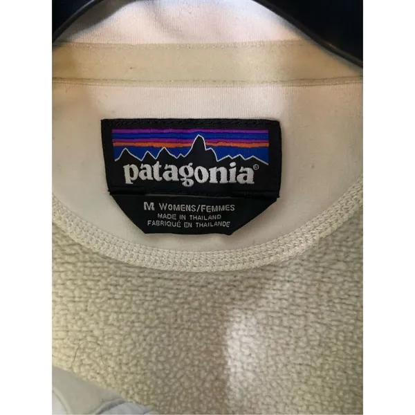Patagonia Better Sweater Marsupial Pullover Fleece off white women's medium - Image 4