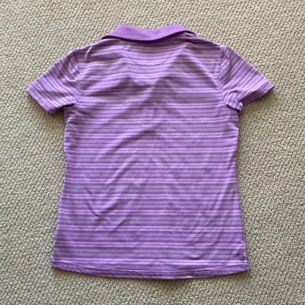 Tommy Armour Dri-Logic Golf Polo Shirt Top Women’s Size Small Striped Purple - Image 6