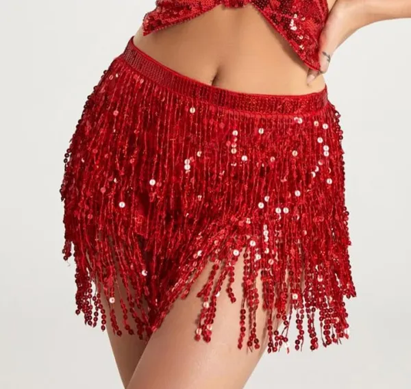 Red sparkly Skirt - Image 2