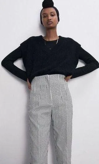 ZARA Plaid Trousers - Image 3