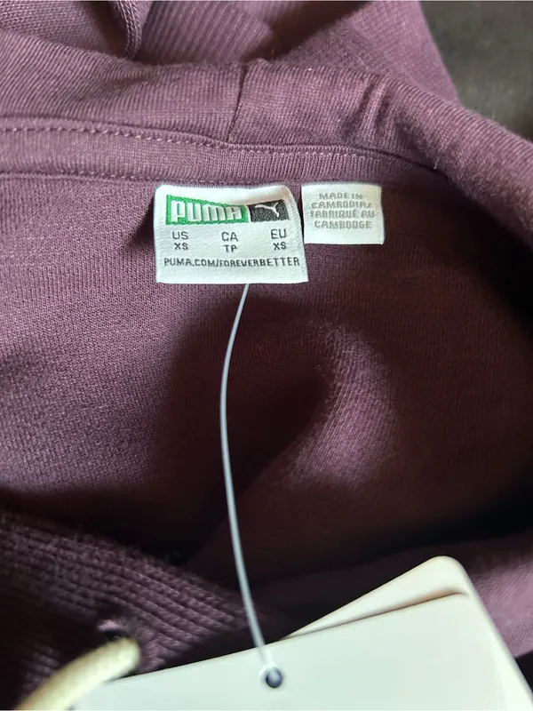 PUMA Classics+ Relaxed Cropped Hoodie collection XS Relaxed fit 100% cotton - Image 5
