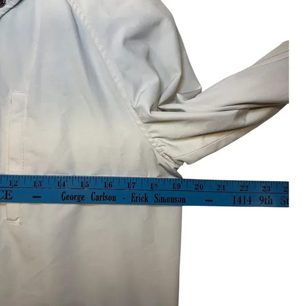 Kate Spade New York Hooded Barn Rain Jacket Cream Ivory Luxury Girly Small‎ - Image 12