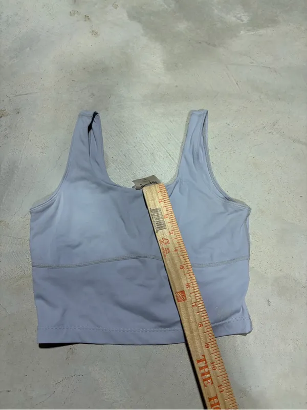 YoungLA Light gray/purple Scoop Neck Crop tank top XS - Image 4