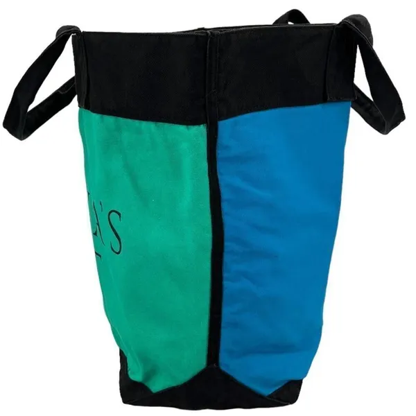 Victoria's Secret Green Blue Black Color Block Limited Edition Large Tote Bag - Image 3