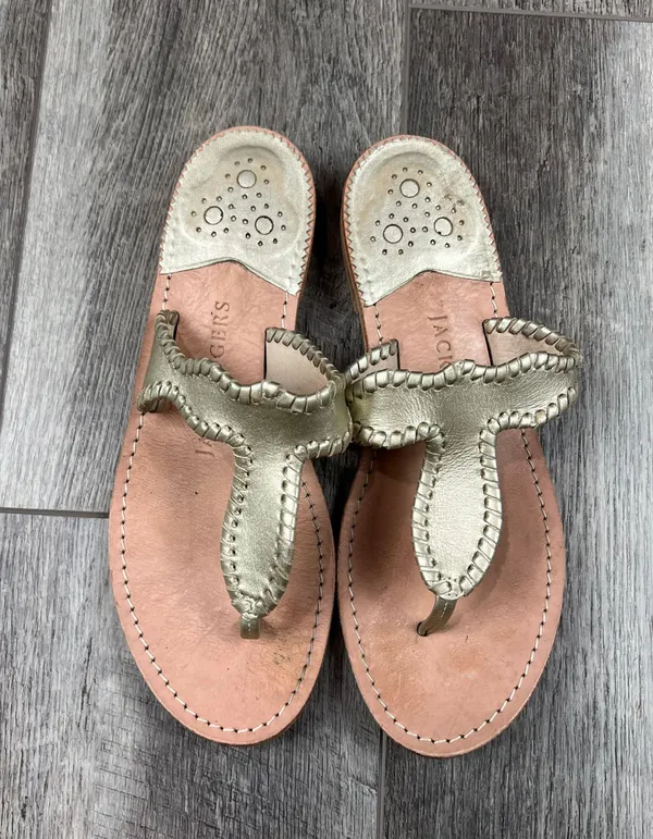 Jack Rogers Gold Sandals - Image 4