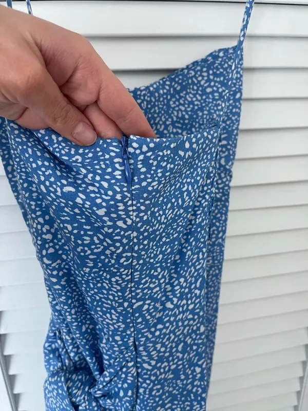Zara Blue and White Dress - Image 7