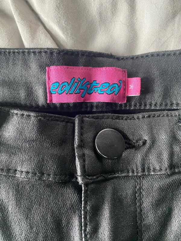 Edikted Luna Faux Leather Flare - Image 2