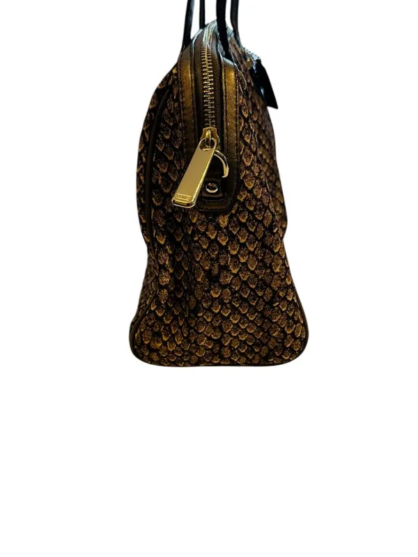 Coach Taylor Snake Print Satchel - Image 7