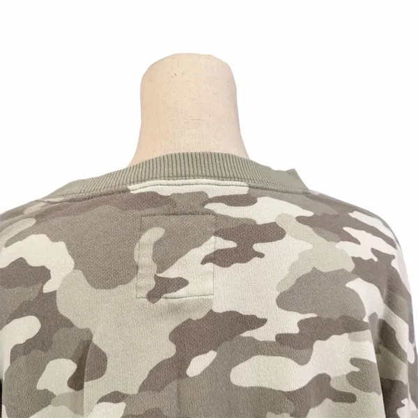 Aerie Women's Green Camo Take It Easy Crew Sweatshirt Sz L Comfort Cozy Casual - Image 3