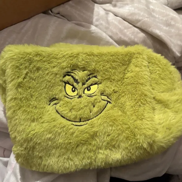 Green‎ Furry Grinch Pillow - Image 2