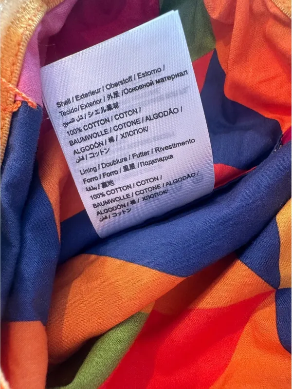 NWOT Farm Rio x Anthropologie Strapless Cropped Blouse Multicolor Women’s XS - Image 8