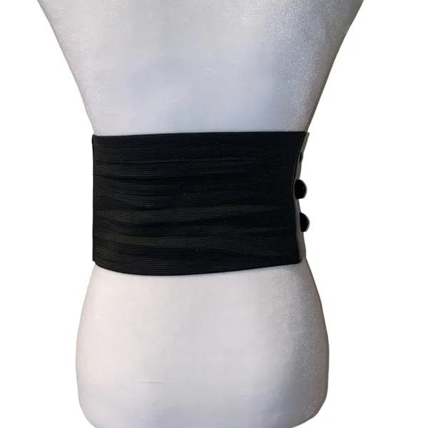 Black Waist Belt with Straps - Image 2